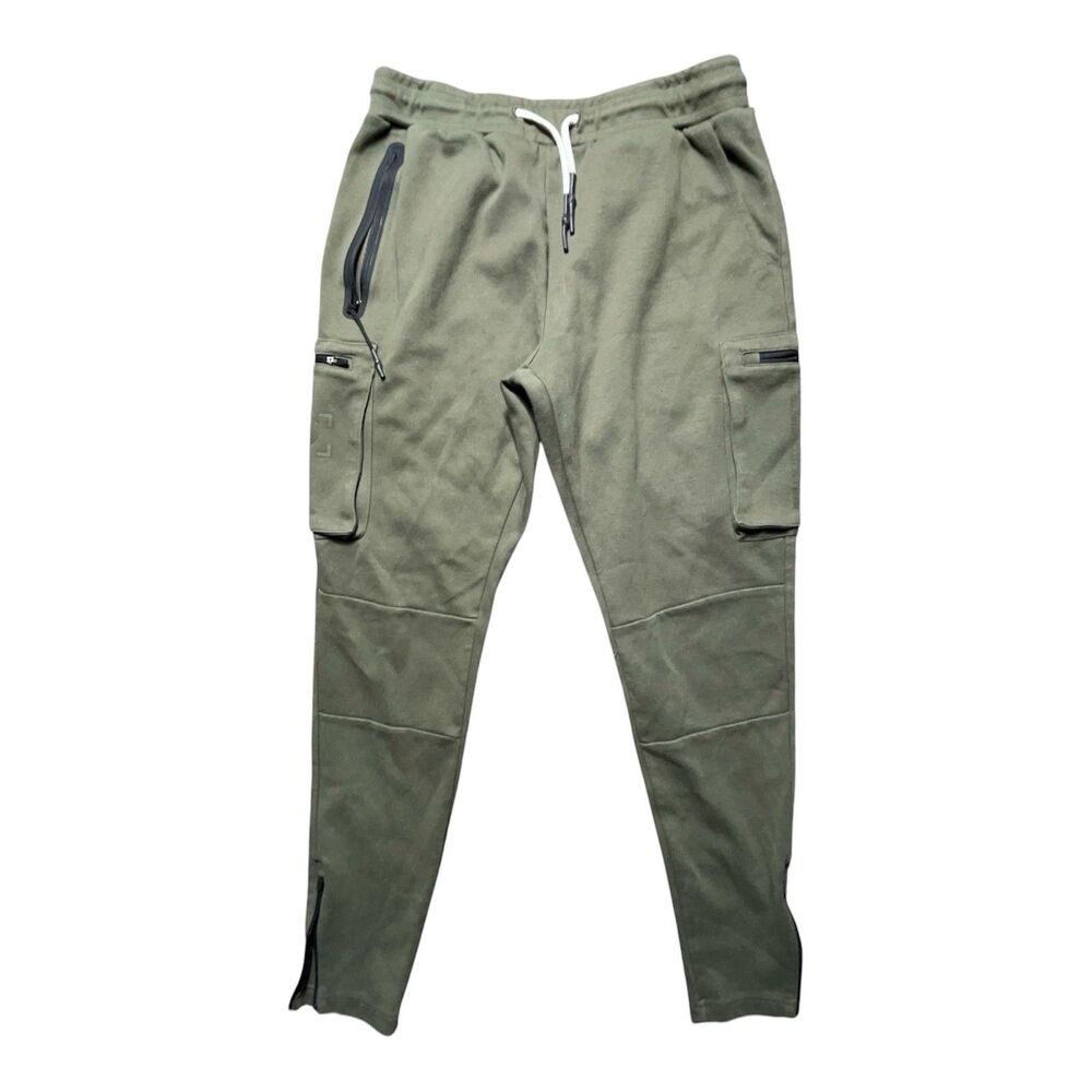Men’s ASRV Core Division Cargo Joggers DSG-0242 Green Size M Athletic